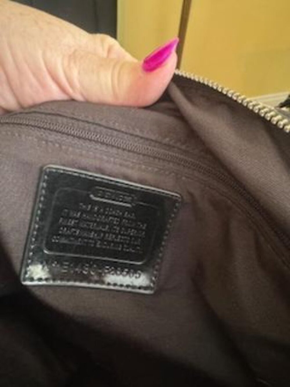 Coach Black and Gray Nancy Satchel Bag - Picture 3 of 3